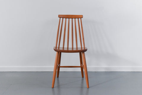 Vintage Set of Four Mid Century Beech Dining Tellus Chairs by IKEA