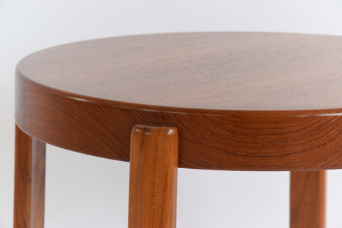 Vintage Set of Three Danish Stackable Side Tables by Møbelfabrikken Toften