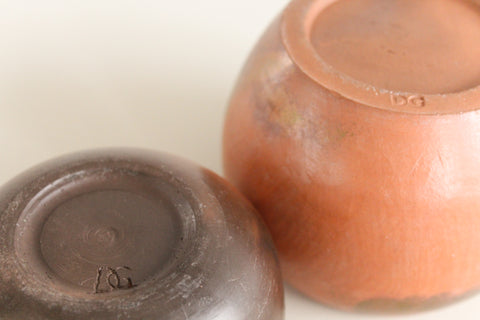 Vintage Set of Three Studio Pottery Glazed Pots