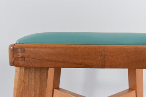 Vintage Single 1960s Wooden Bar Stool by Stoe