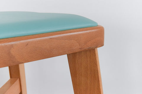 Vintage Single 1960s Wooden Bar Stool by Stoe