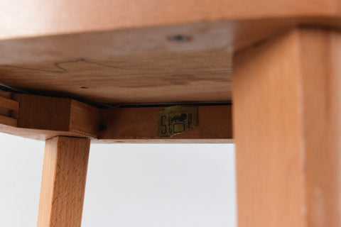 Vintage Single 1960s Wooden Bar Stool by Stoe