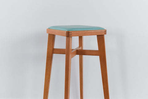Vintage Single 1960s Wooden Bar Stool by Stoe