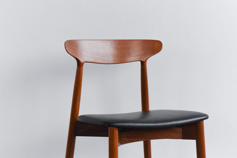 Vintage Single Harry Ostergaard for Randers Mobelfabrik Model 59 Danish Teak Dining Chair
