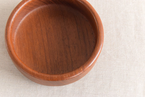 Vintage Small Rustic Hand Turned Wooden Bowl