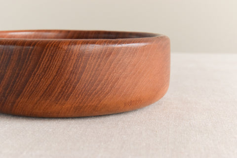 Vintage Small Rustic Hand Turned Wooden Bowl