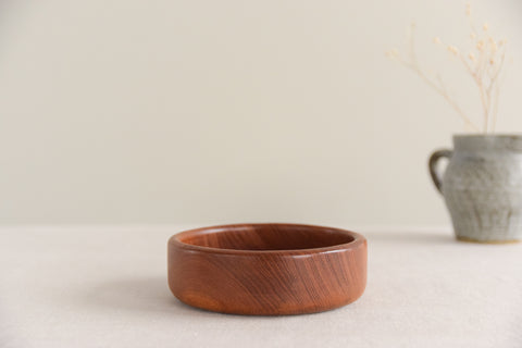 Vintage Small Rustic Hand Turned Wooden Bowl