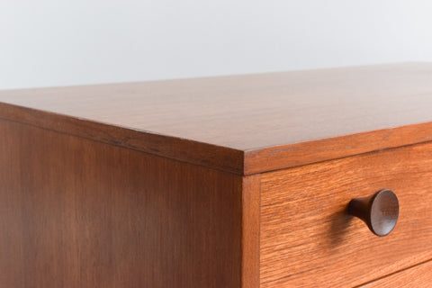 Vintage Small 1960s Teak Chest of Drawers by Avalon