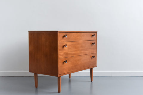 Vintage Small 1960s Teak Chest of Drawers by Avalon