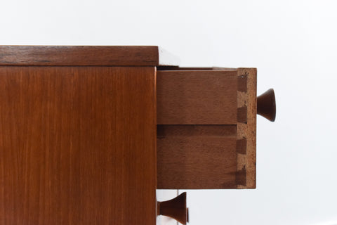 Vintage Small 1960s Teak Chest of Drawers by Avalon