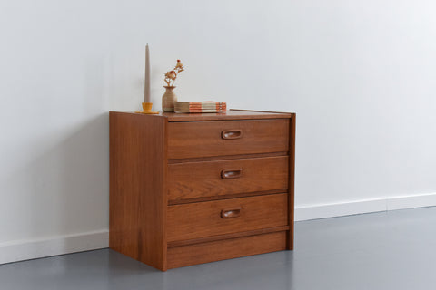 Vintage Small Danish Teak Bedside Drawers