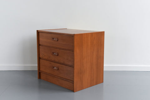 Vintage Small Danish Teak Bedside Drawers