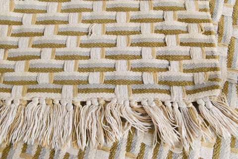 Vintage Small Woven Cotton Rug