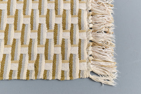 Vintage Small Woven Cotton Rug
