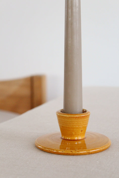 Vintage Hand Made Ceramic Studio Pottery Candle Holder