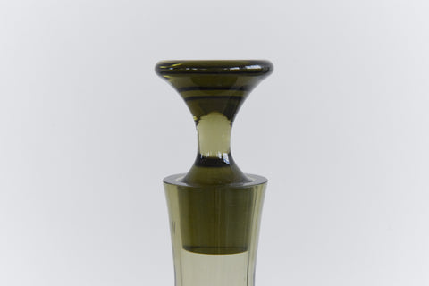 Vintage Smoke Glass Decanter