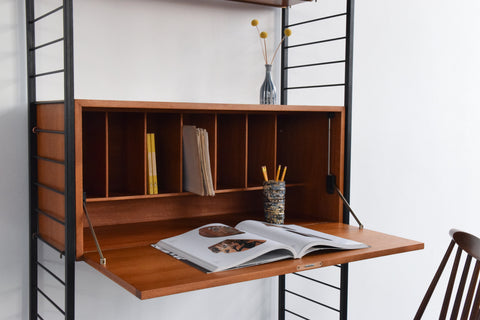 Vintage Staples Ladderax Shelving Unit / Bookcase / Room Divider