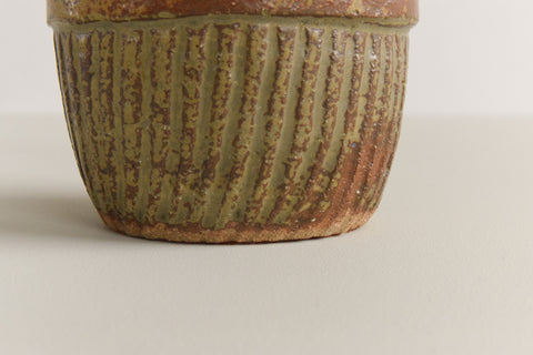 Vintage Studio Pottery Bottle Vase