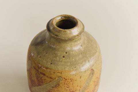 Vintage Studio Pottery Bottle Vase