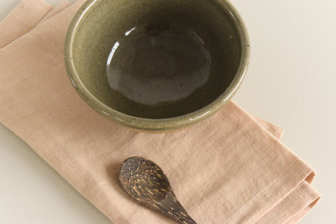 Vintage Studio Pottery Bowl with Sgraffito Pattern