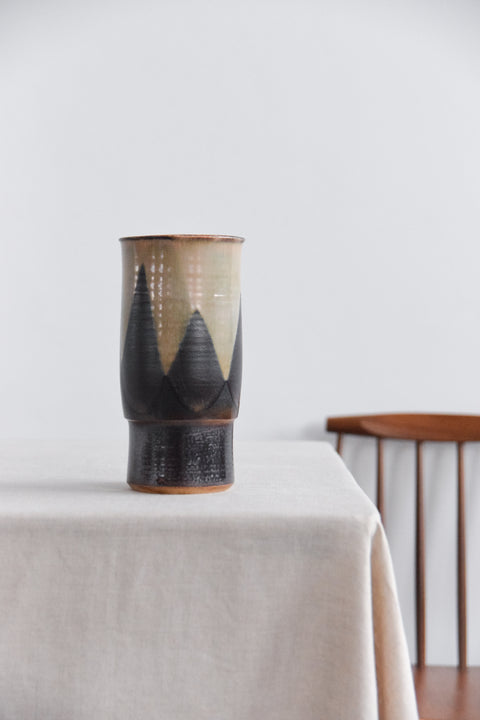 Vintage Studio Pottery Ceramic Vase by Dennis Townsend for Iden Pottery