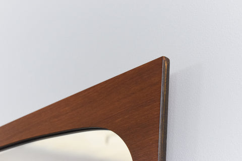 Vintage Teak Framed Mirror