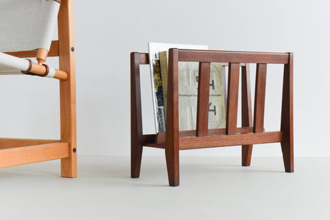 Vintage 1960s Teak Magazine Rack