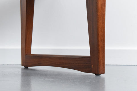 Vintage Teak Coffee Table with Sleigh Legs