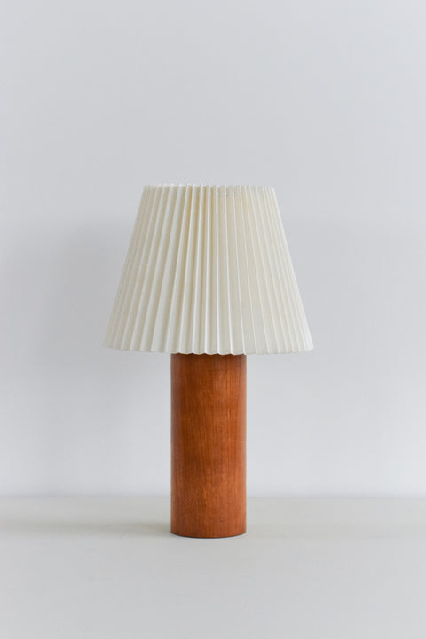 Vintage Teak Cylinder Lamp Base