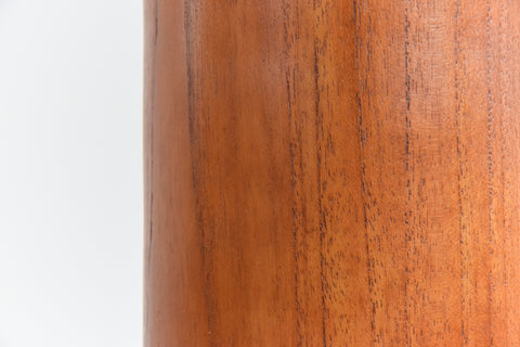 Vintage Teak Cylinder Lamp Base