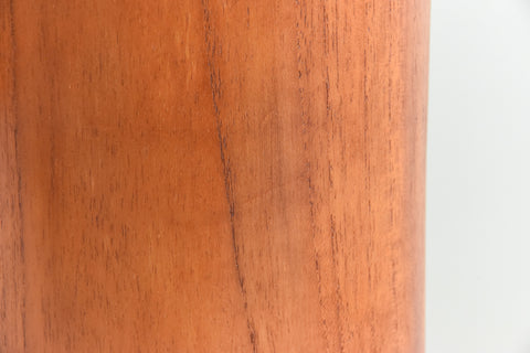 Vintage Teak Cylinder Lamp Base
