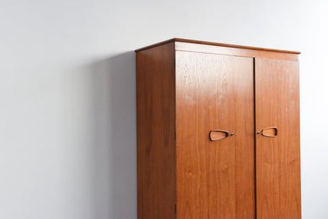 Vintage Teak Double Wardrobe by Remploy