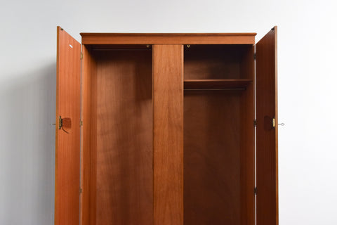 Vintage Teak Double Wardrobe by Remploy