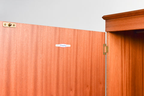 Vintage Teak Double Wardrobe by Remploy