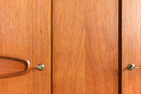 Vintage Teak Double Wardrobe by Remploy