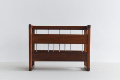 Vintage 1960s Teak Magazine Rack
