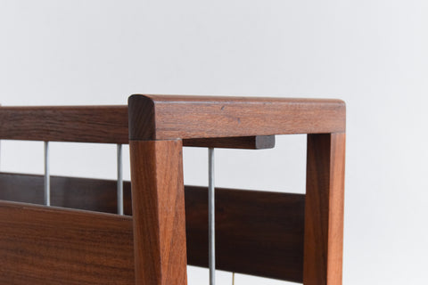 Vintage 1960s Teak Magazine Rack