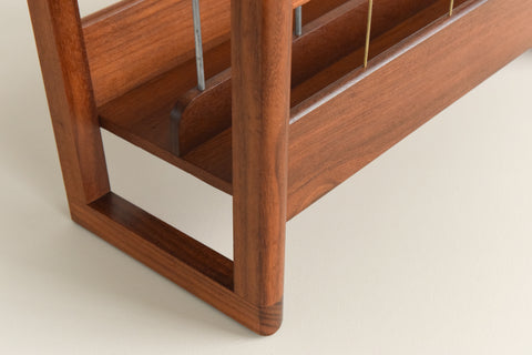 Vintage 1960s Teak Magazine Rack