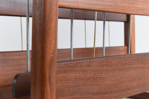 Vintage 1960s Teak Magazine Rack