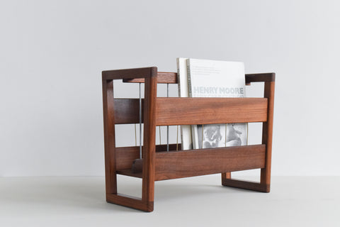 Vintage 1960s Teak Magazine Rack