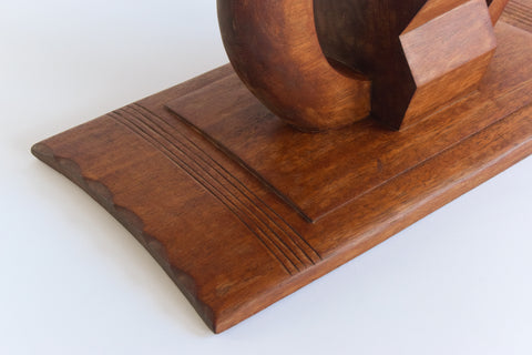 Vintage Traditional Wooden Ghanaian Asesedwa Stool