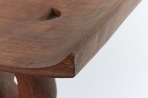 Vintage Traditional Wooden Ghanaian Asesedwa Stool