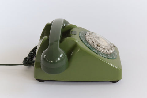 Vintage Two Tone Green GPO 706 Rotary Telephone