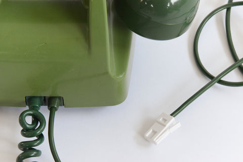 Vintage Two Tone Green GPO 706 Rotary Telephone