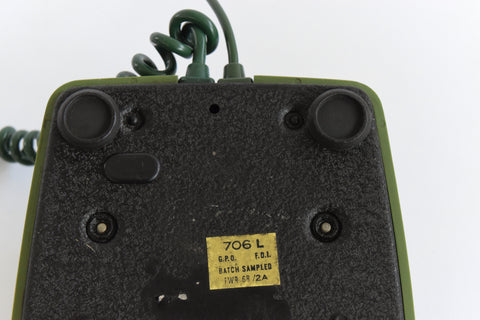 Vintage Two Tone Green GPO 706 Rotary Telephone