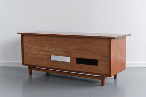 Vintage Handmade Solid Teak Media / TV Cabinet