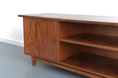 Vintage Handmade Solid Teak Media / TV Cabinet