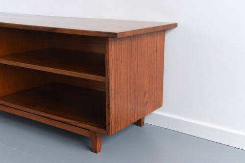 Vintage Handmade Solid Teak Media / TV Cabinet