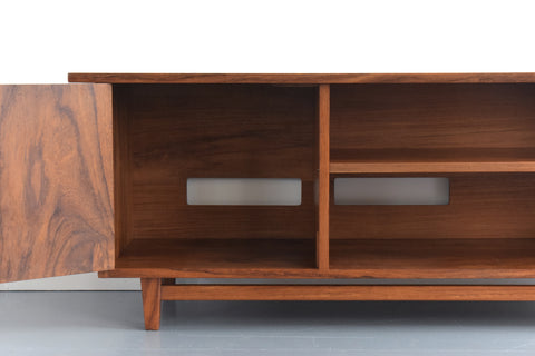 Vintage Handmade Solid Teak Media / TV Cabinet