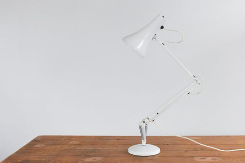 Vintage White Anglepoise Apex 90 Lamp by Herbert Terry & Sons